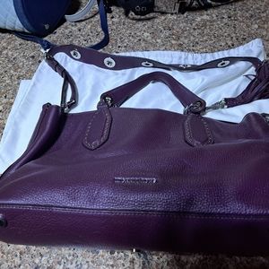 Michael Kors purple leather handbag